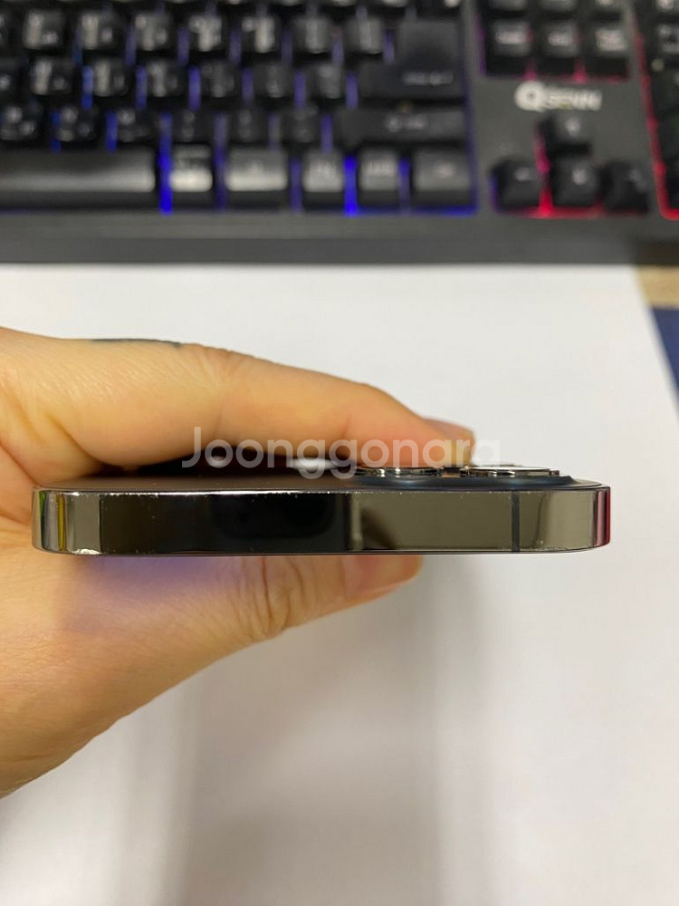 아이폰12프로 그래파이트 AA급 128GB 배터리100--5