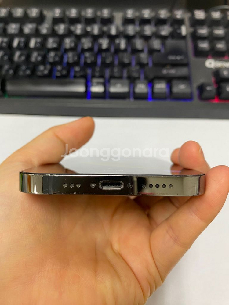 아이폰12프로 그래파이트 AA급 128GB 배터리100--6