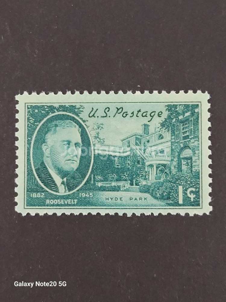 (미국우표) 1945년 제35대 루즈벨트대통령우표 2종--2