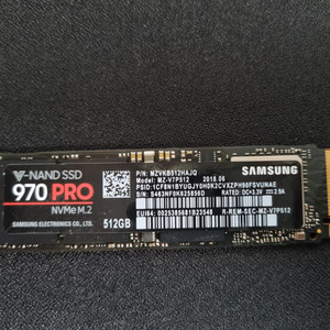 삼성전자 970 프로 512GB M.2 NVMe MLC