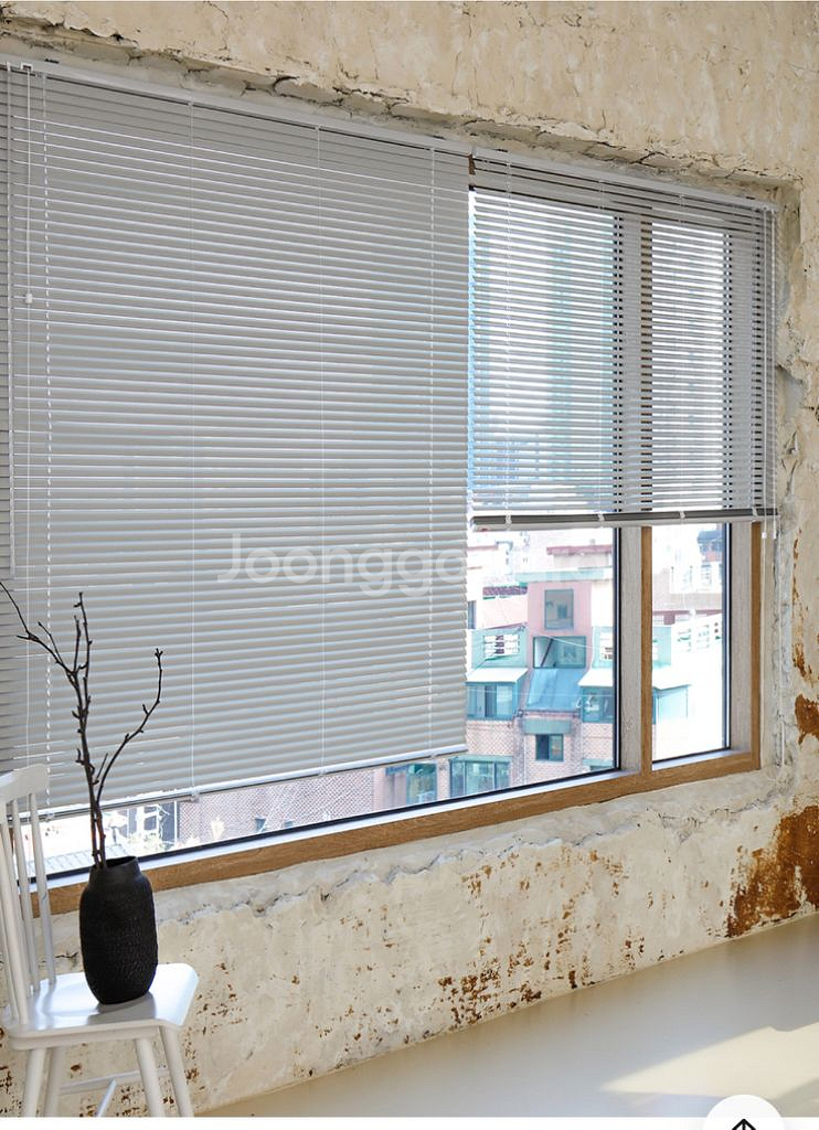 새상품판매))25mm 알루미늄 블라인드 창문 화이트 컬--2