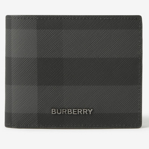 Burberry Charcoal Plaid Leathe