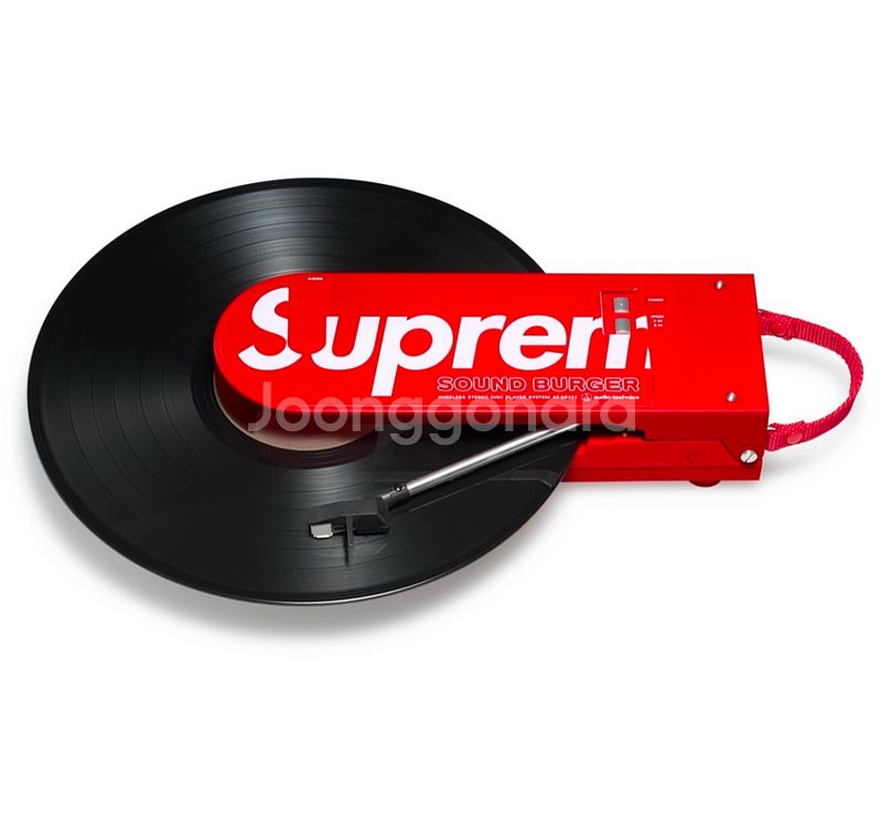 슈프림 오디오 테크니카 사운드 버거 턴테이블 레드--0