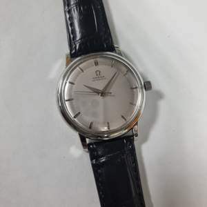 OMEGA 정품 오메가 실버다이얼 원형 자동36mm