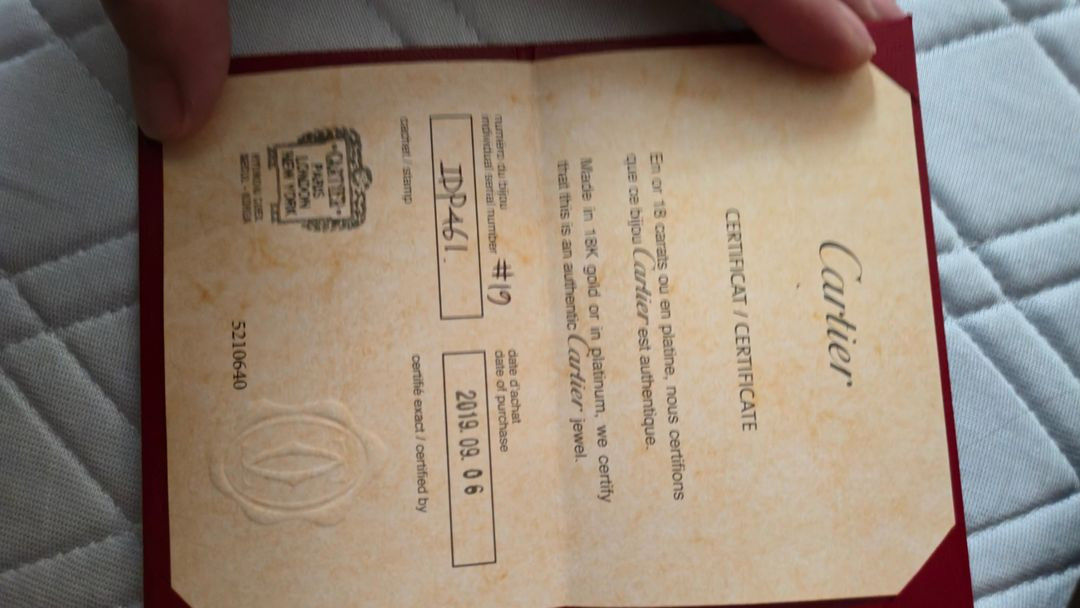 까르띠에 저스트 앵끌루 화이트골드 19호(19년식)--1