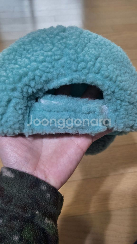 뽀글이 방울캡 유아 캡모자 민트색(새상품)--1