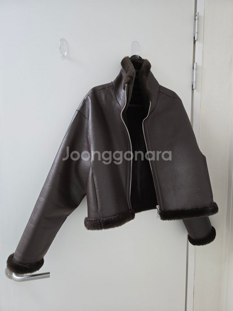 몽돌 에코퍼 크롭 무스탕 , 몽돌무스탕 , 무스탕--3
