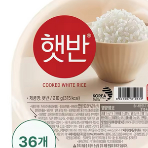 햇반 큰공기210g 36개 [배송무료]