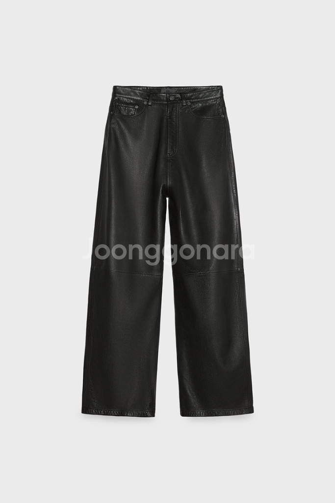 자라 스티븐 마이젤 리얼레더 팬츠 양가죽 바지 수퍼 와--8