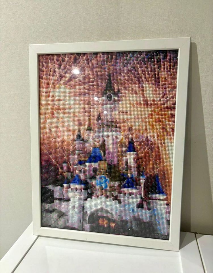 (직거래) 보석십자수 DIY 액자 완성작품 액자--0