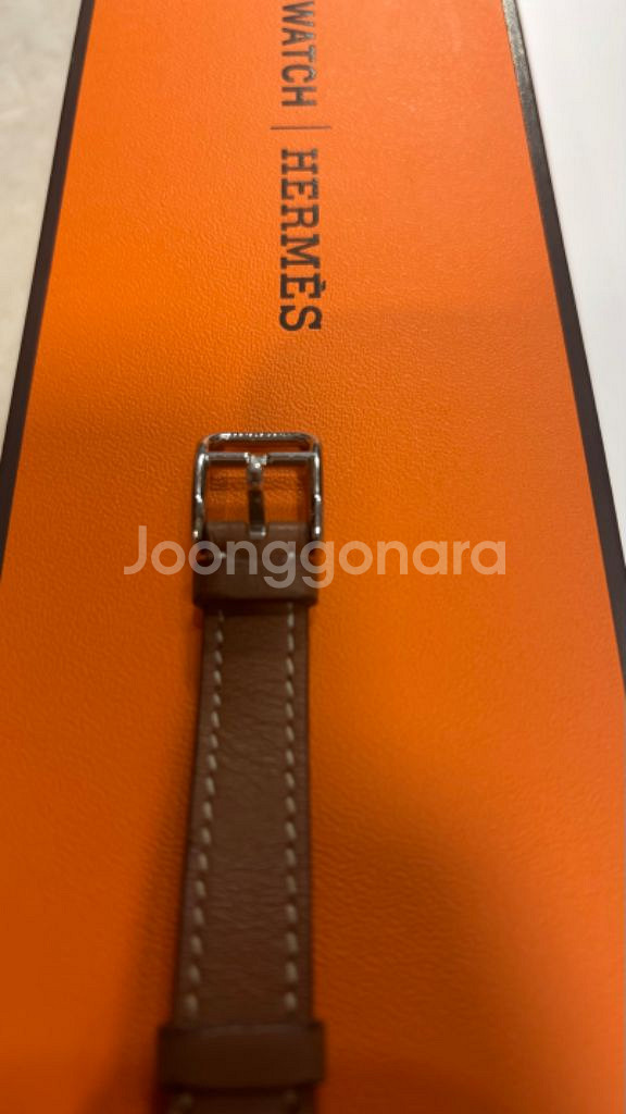 애플워치7 에르메스 아뜰라쥬 더블투어 41mm 골드--4