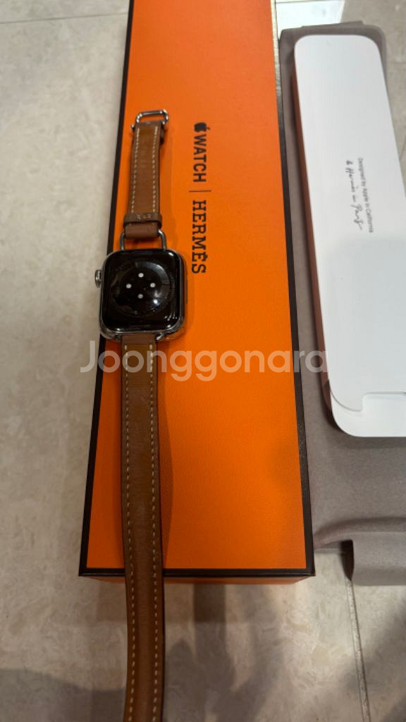 애플워치7 에르메스 아뜰라쥬 더블투어 41mm 골드--3