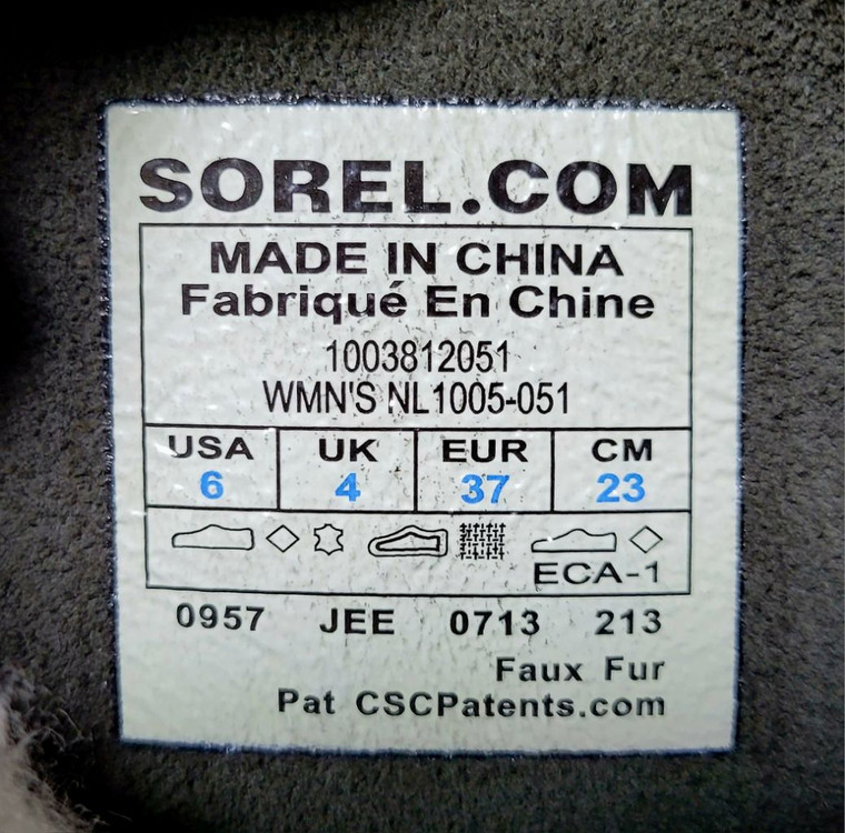 소렐 카리부 방한화 낚시화 캠핑화 여성용 230~235 이미지