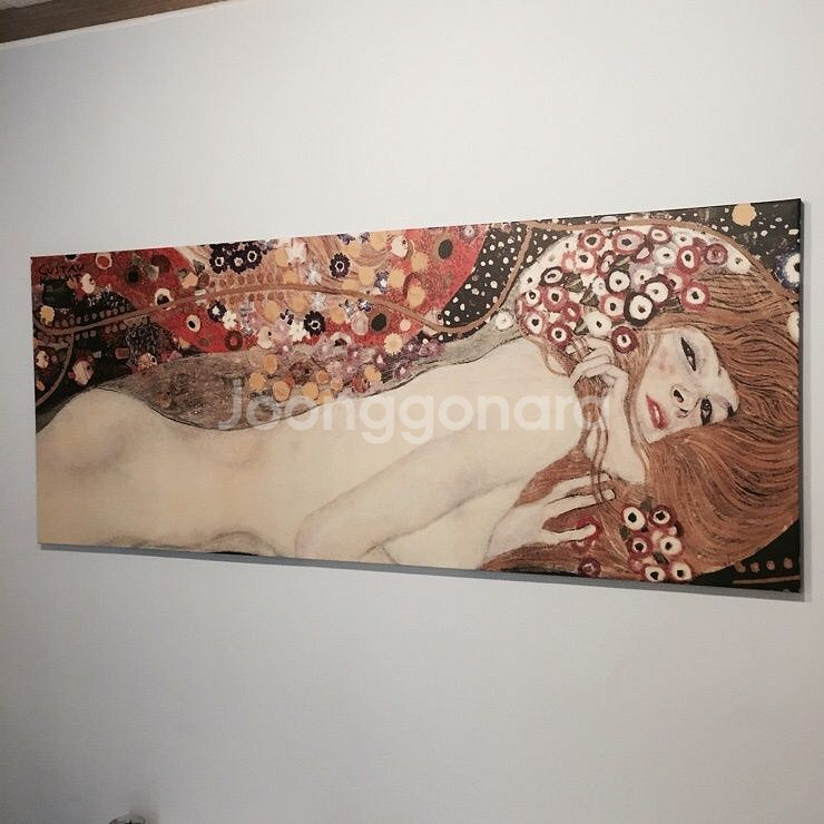 세제품) 이케아 인테리어 클림트 그림 캔버스 액자 대형--3