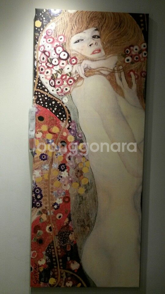 세제품) 이케아 인테리어 클림트 그림 캔버스 액자 대형--2
