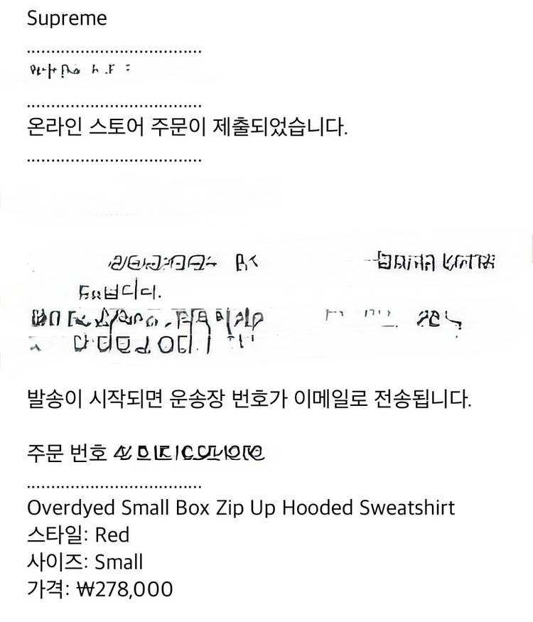 슈프림 오버다이드 스몰박스 후드집업 S 사이즈--5