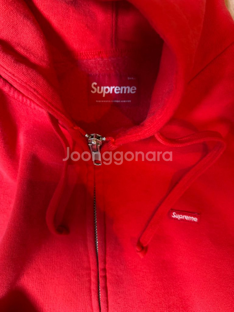 슈프림 오버다이드 스몰박스 후드집업 S 사이즈--2