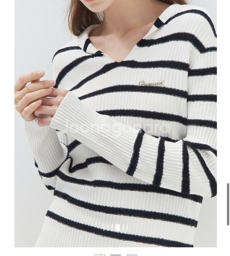 한섬 마인 스트라이프 니트 팝니다--2