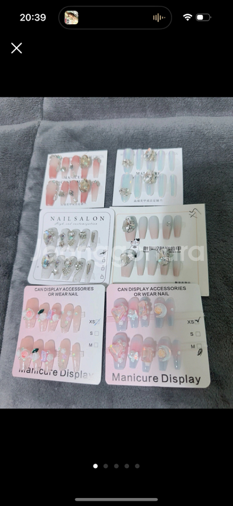 s,xs사이즈 수제 네일팁--7