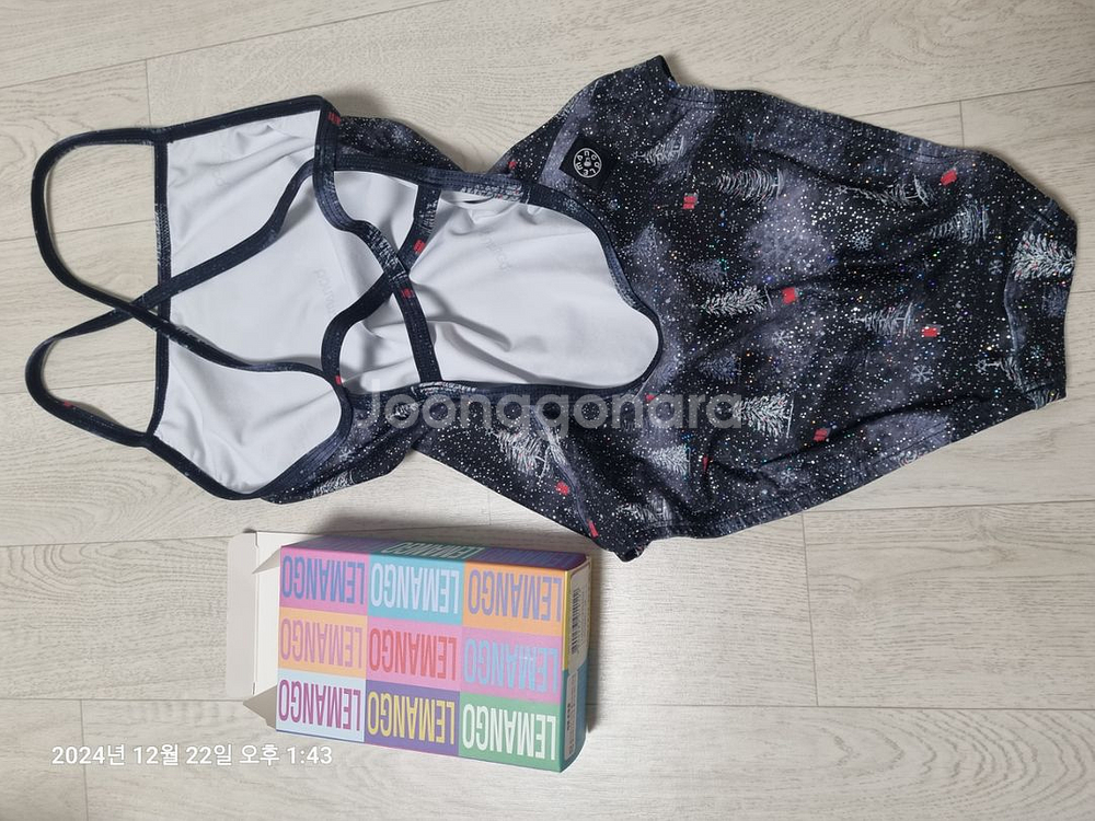 르망고 여성 수영복M(85)스노잉 크리스마스--1