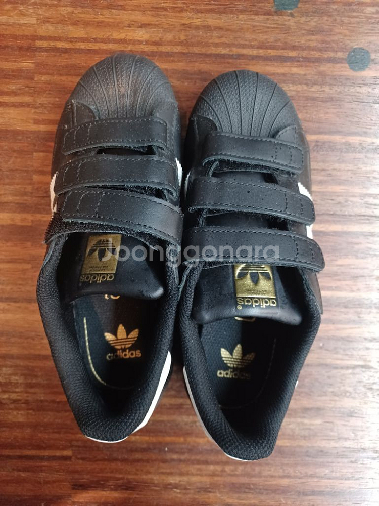 아디다스 슈퍼스타 벨크로 검흰 210--1