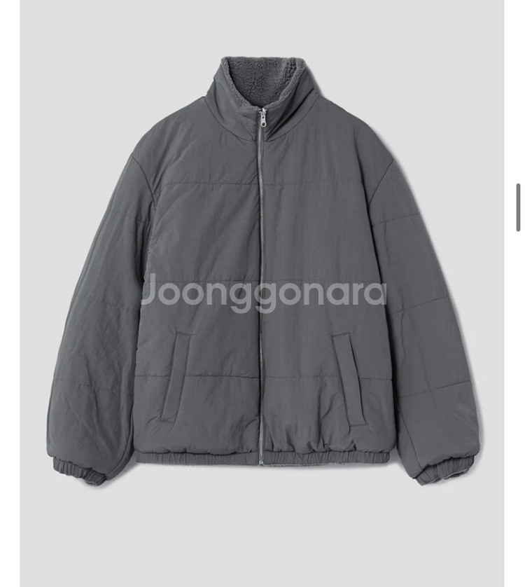 에잇세컨즈 애쉬 보아 양면 패딩 점퍼--1