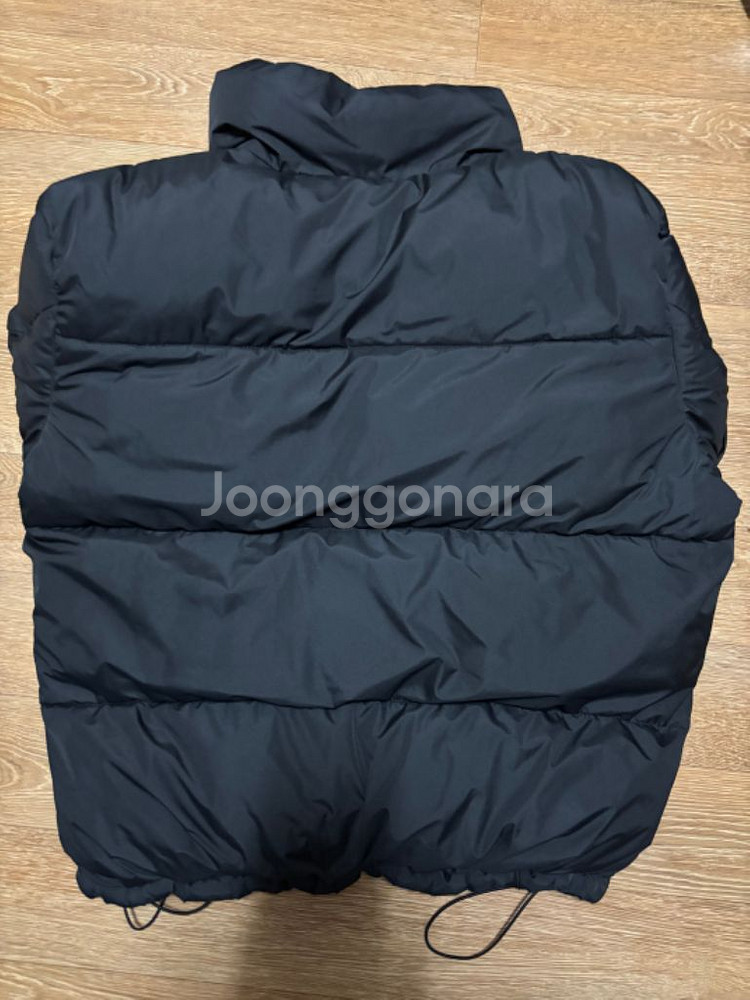 지오다노 푸퍼 숏패딩 M 무광 블랙--1