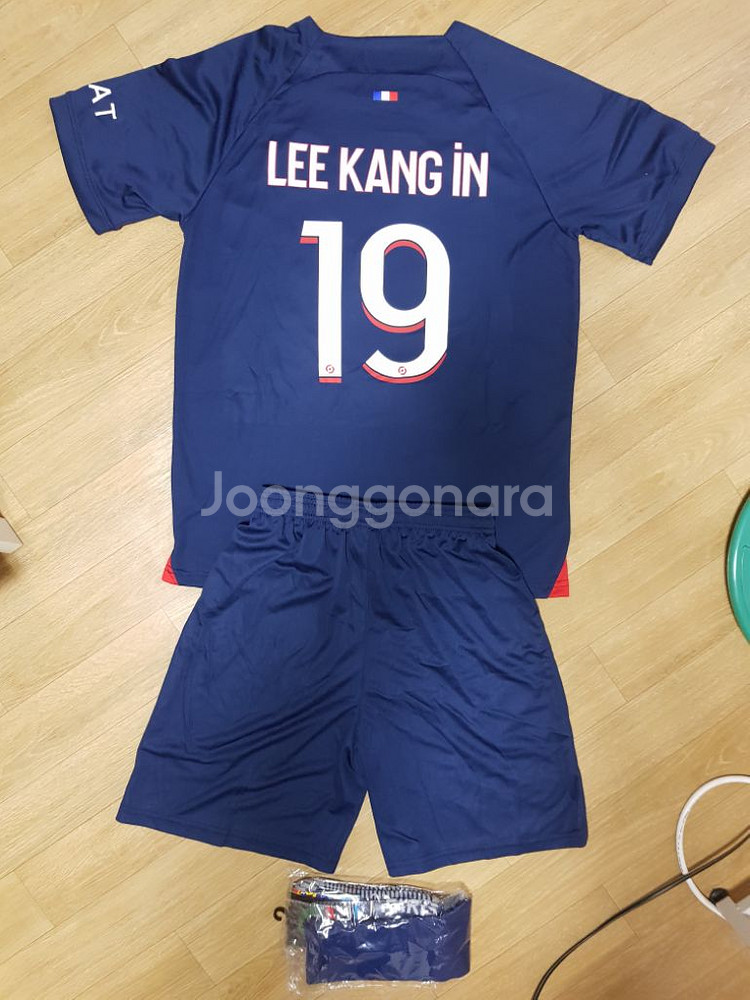 PSG 이강인 홈 어웨이 축구 유니폼 상하의세트 판매--5