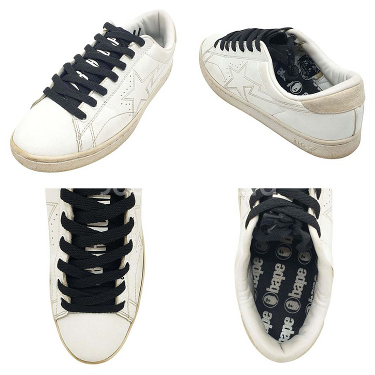 베이프 bape 스니커즈 화이트 275mm--8