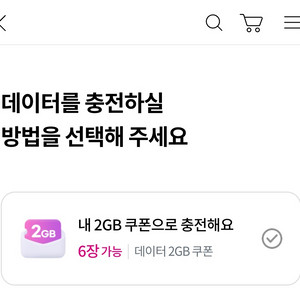 엘지 데이터 2GB