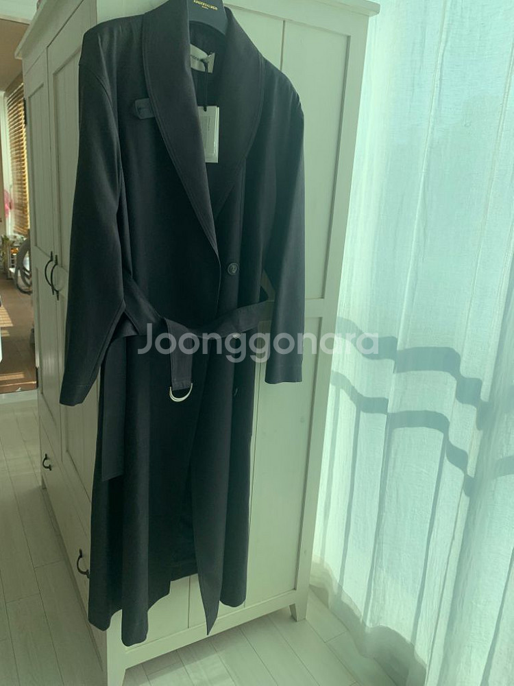 킨더살몬 트렌치 kale long coat 새거--3