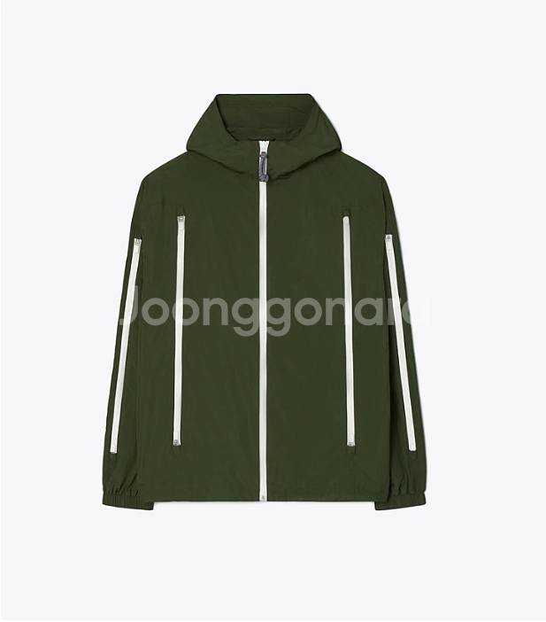 토리버치 테스처드 나일론 메시 벤트 자켓--3