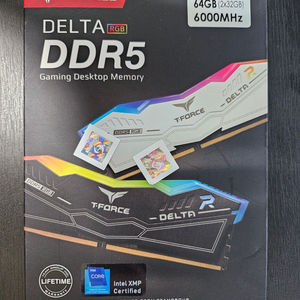 (미개봉) T-Force DDR5 RGB 화이트 64G