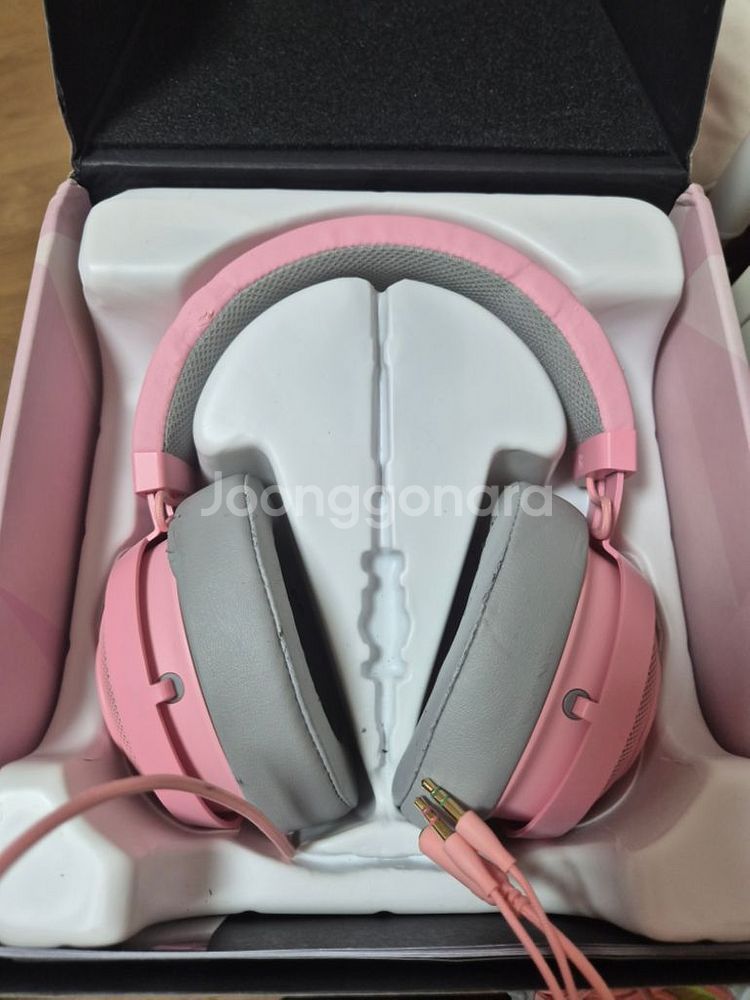 레이저 크라켄 pro v2 쿼츠 + 고양이귀--4