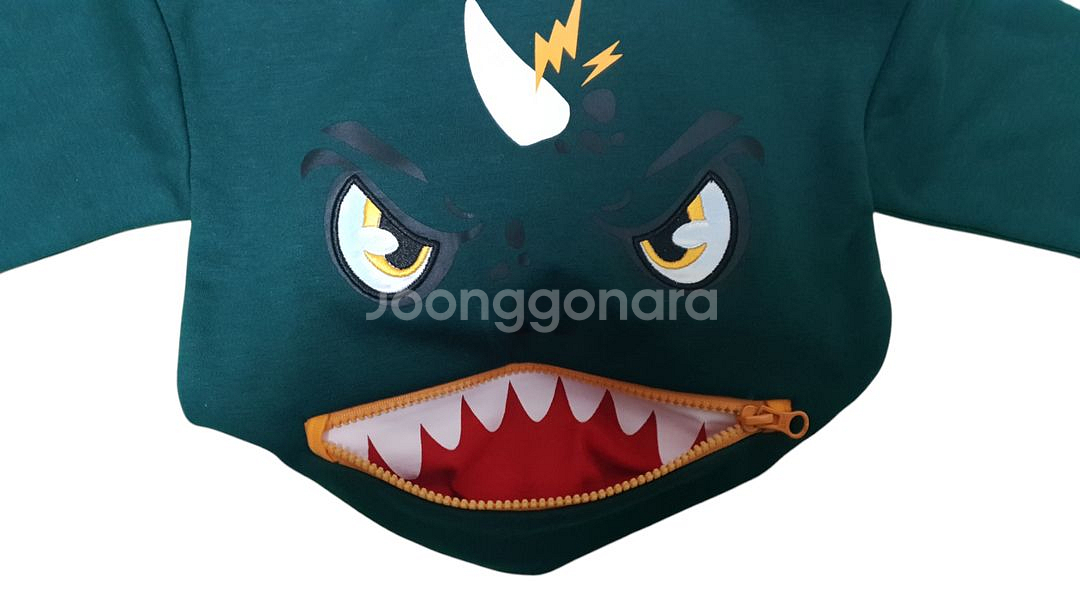 에스핏 키즈 공룡 후드티--3