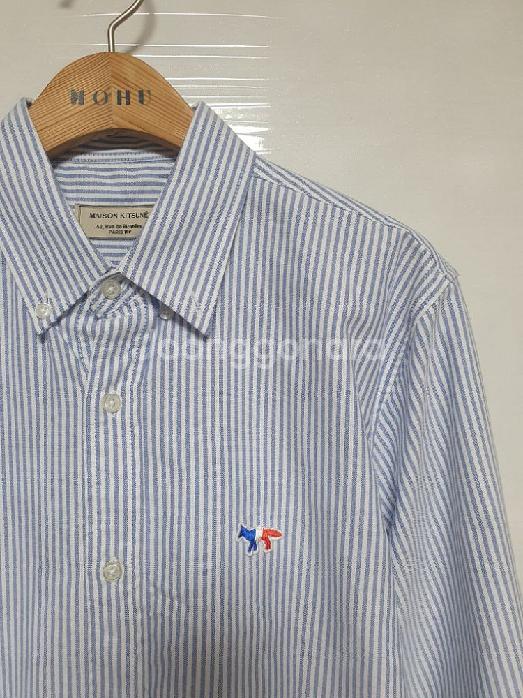 메종키츠네 스트라이프 셔츠 ( M )--2