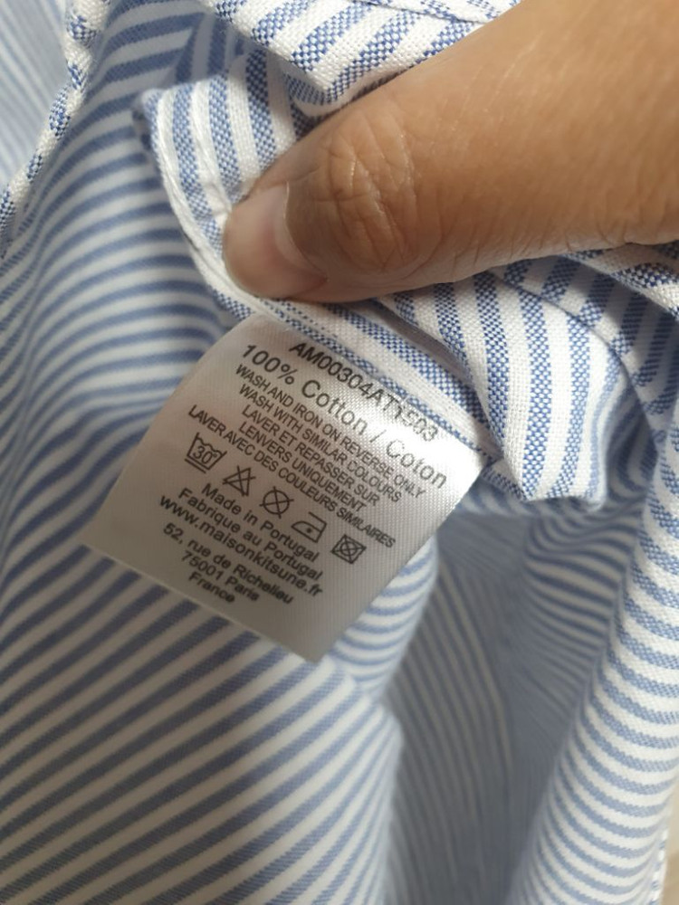 메종키츠네 스트라이프 셔츠 ( M ) 이미지