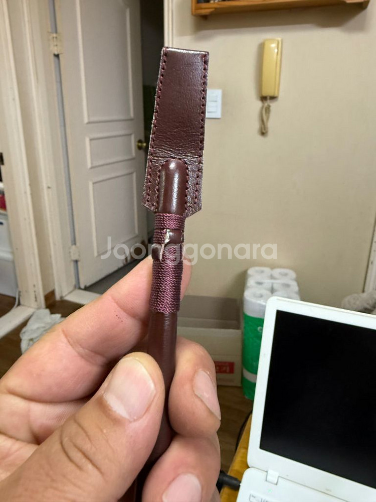 지휘봉,용문양음각,통가죽,3개,개별가격--2