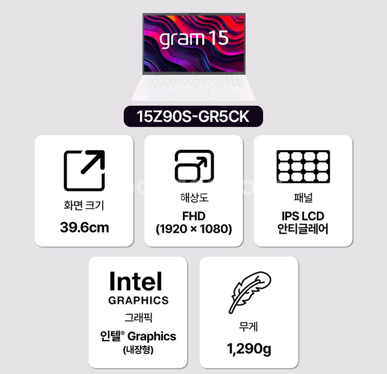 LG그램 15Z90R-GALGL화이트2024형--5