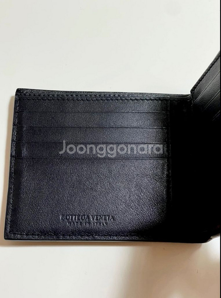 보테가베네타 반지갑 블랙 인트레치아토--1