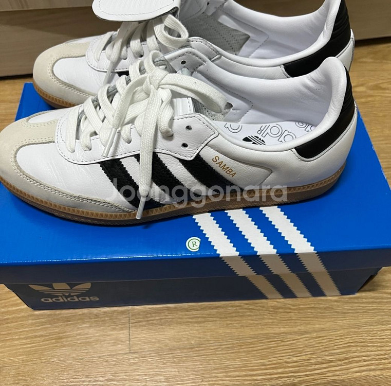 아디다스 삼바 LT OG 화이트블랙--1