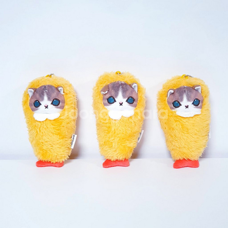 모프샌드 모후샌드 고양이 새우튀김 인형 키링 볼체인--2