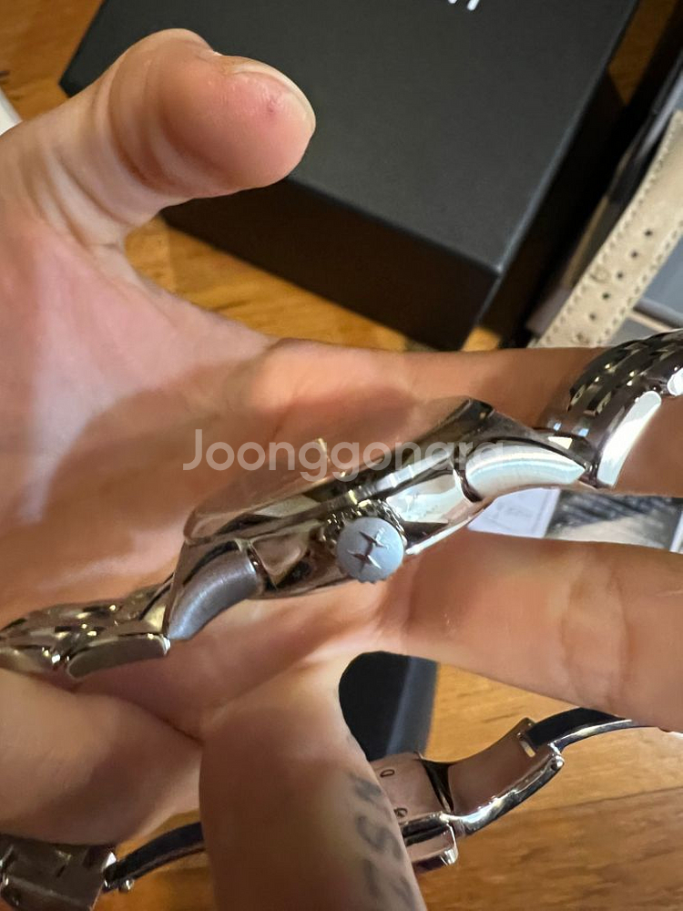 (풀박) 해밀턴 재즈마스터 오픈하트 36mm 아이스블루--4
