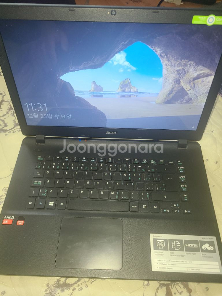 에이서 aspire ES15 노트북--2