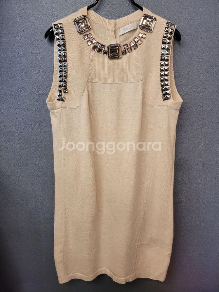 한섬시스템 민소매 니트원피스--0