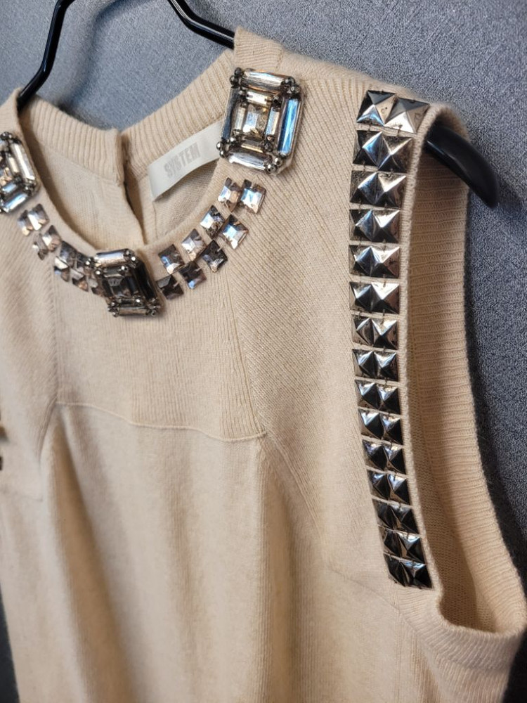 한섬시스템 민소매 니트원피스 이미지