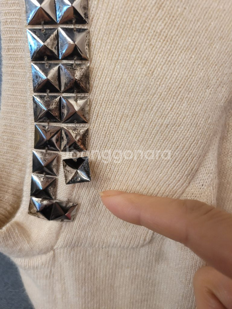 한섬시스템 민소매 니트원피스--9