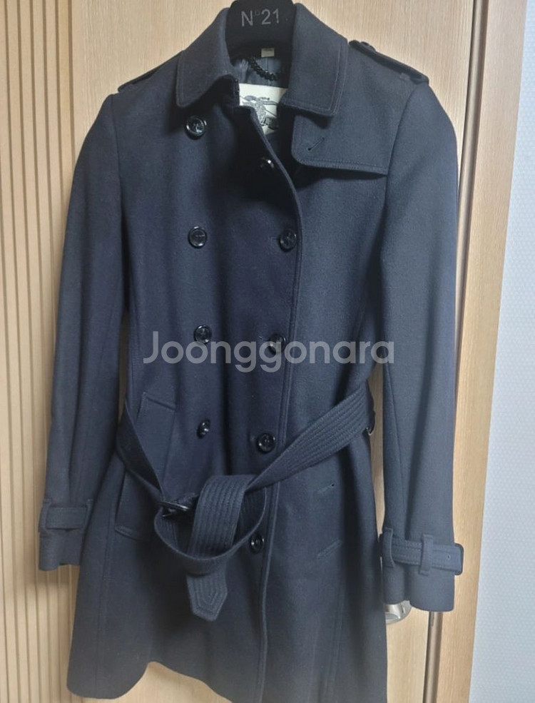 (정품)버버리 여성 캐시미어 코트 6(55)사이즈급처--1