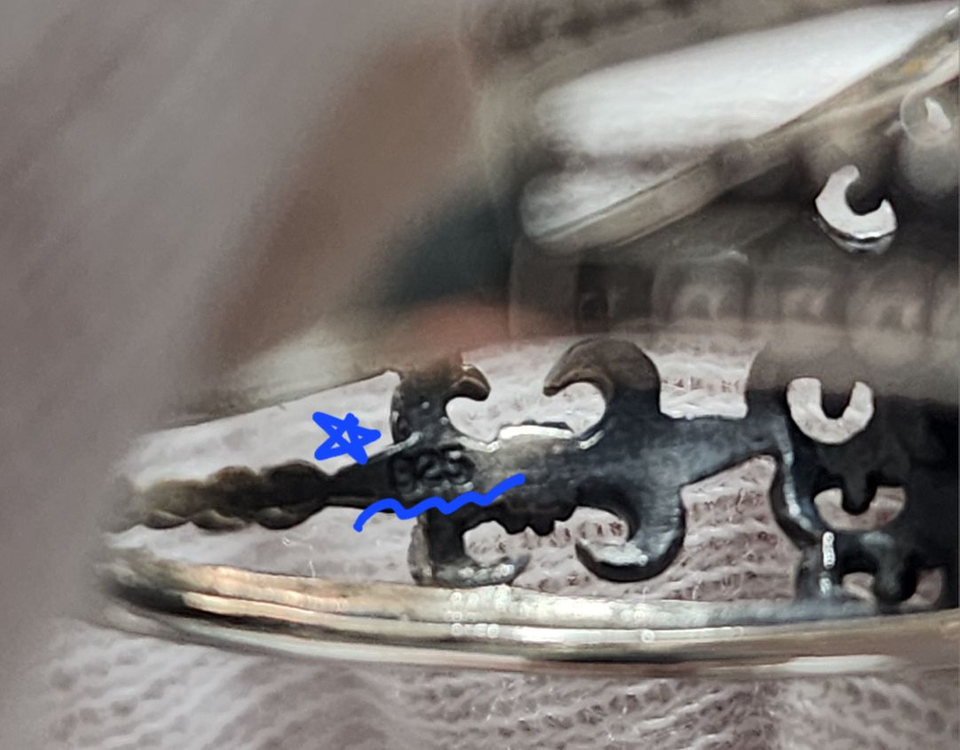 은수공예 스컬반지/해골은반지 (925은)-17호--5