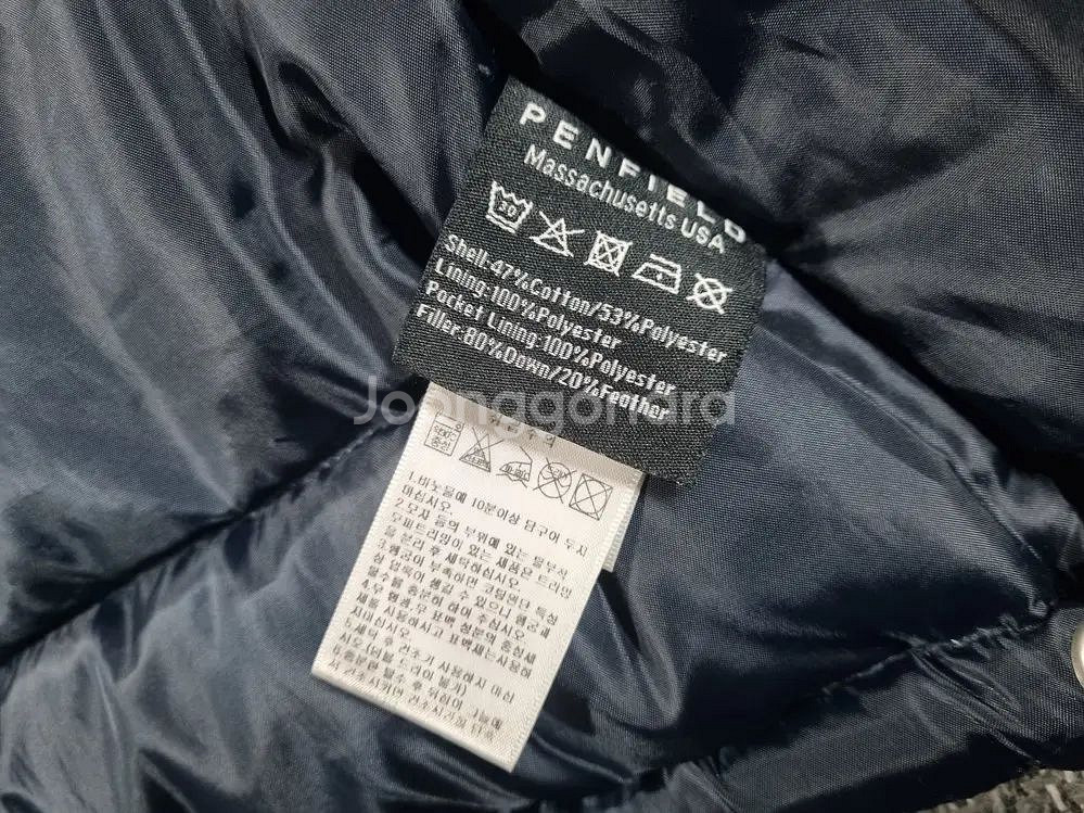 펜필드 네이비 다운 베스트 패딩조끼--4